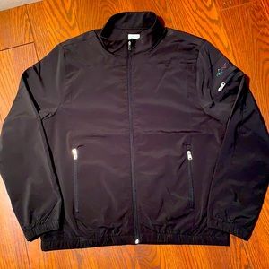 🟢 Greg Norman full zip wind breaker upper arm pocket weatherproof golf